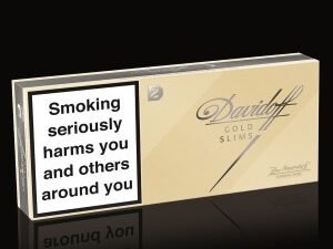 DAVIDOFF GOLD SLIMS 1 CTN= 10 PKS, 200 CIGG