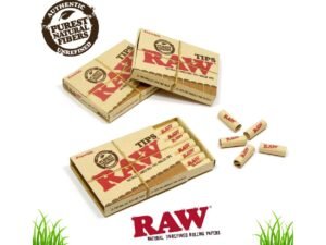 RAW | Natural Pre-Rolled Filter Tips | Bundle of 3
