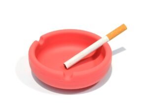 Silicone Cigarette Ashtray | Coral Pink
