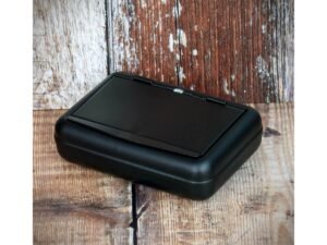 Tobacco Tin with Paper Holder – Matte Black