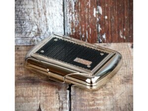 Tobacco Tin with Paper Holder – Mesh Finish