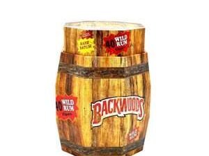 Backwoods Wild Rum Cigars 40Ct Barrel Display