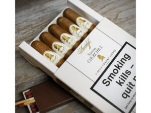 Davidoff Winston Churchill (Artist) Petit Corona Cigars – Pack of 5